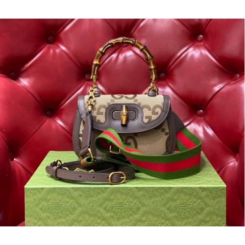 Gucci Small top handle bag with Bamboo 21cm