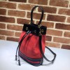 Gucci Ophidia bucket bag in red leather