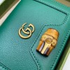 Gucci Diana card case wallet in green leather