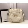 Gucci 1955 Horsebit Messenger White Bag