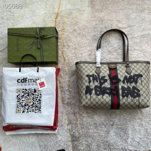 GUCCI X BALENCIAGA BB Small Monogram Tote Bag