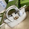 Gucci Dahlia white leather shoulder bag