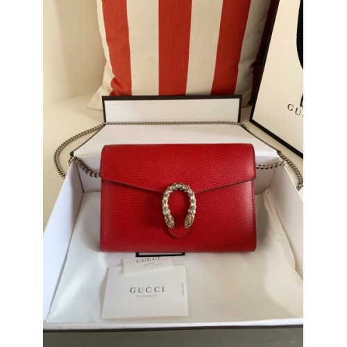 Gucci Dionysus Chain Red Wallet