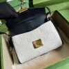 Gucci white medium GG shoulder bag
