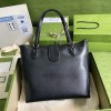 Gucci Dahlia Medium Tote Double G Black Bag