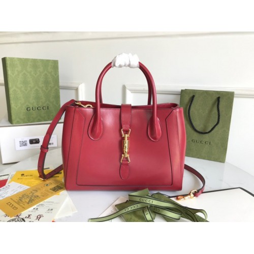 Gucci Jackie 1961 Medium Tote Red Bag