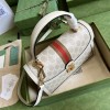 Gucci Ophidia small white top handle bag