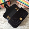 Gucci GG Marmont Chevron velvet shoulder bag