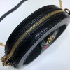 Ophidia mini GG round shoulder bag black velvet