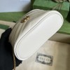 GG Marmont mini white top handle bag