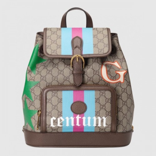 Gucci Backpack with Interlocking G Printed