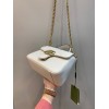 Gucci GG Marmont Small White Leather Bag