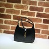 Gucci hobo black leather 19cm