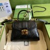 Gucci black medium GG handle bag