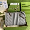 GG Marmont small tote gray bag