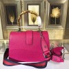 Gucci Dionysus medium top handle bag rose red leather