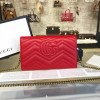 Gucci GG Marmont Matelassé Leather Super Mini Bag, Red