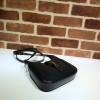 Gucci hobo black leather 19cm