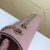 Gucci GG Flap Shoulder Bag On Chain Pink 510303