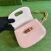 Gucci Bamboo 1947 pink mini top handle bag