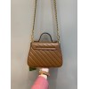 Gucci GG Marmont Small Beige Leather Bag 02