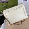 GUCCI Small GG Dahlia White Shoulder Bag