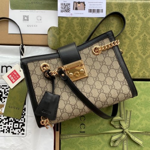 Gucci Padlock Mini GG Black Shoulder Bag