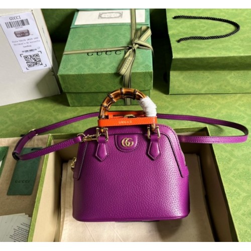 Gucci Diana purple mini tote bag