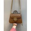 Gucci GG Marmont Small Beige Leather Bag 02