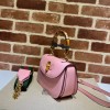 Gucci Bamboo 1947 small top handle pink bag