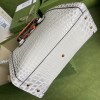 Gucci Diana small crocodile white tote bag 27cm
