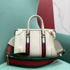 Gucci mini white leather double G bag