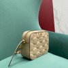 Gucci Matelassé beige leather shoulder bag