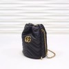 Gucci GG Marmont mini bucket leather bag