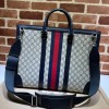 Gucci Ophidia large tote blue leather bag