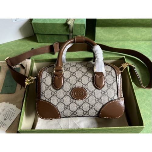 Gucci duffle brown bag with Interlocking G bag