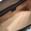 Gucci gg supreme black velvet handle bag