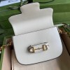 Gucci Horsebit 1955 mini white gg bag