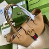 Gucci Dahlia Medium Tote Double G Brown Bag