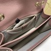 Gucci GG Flap Shoulder Bag On Chain Pink 510303