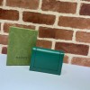 Gucci Diana card case wallet in green leather