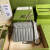 Gucci GG Marmont mini top handle bag in gray