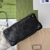 Gucci Black GG Embossed Shoulder Bag