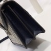 Gucci Ophidia small dark blue top handle bag