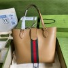 Gucci Dahlia Medium Tote Double G Brown Bag