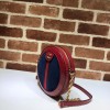 Ophidia mini GG round shoulder bag blue velvet