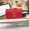 Gucci GG Marmont Matelassé Leather Super Mini Bag, Red