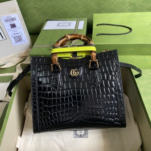 Gucci Diana small crocodile tote bag 27cm