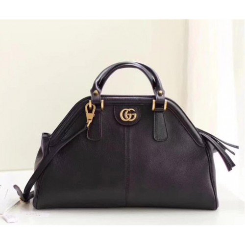 GUCCI RE(BELLE) MEDIUM TOP HANDLE BAG ‎516459 BLACK 2018