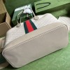 Gucci White Beige Ophidia GG Large Tote